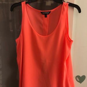Blouse, sleeveless, split back tank, Fall/spring